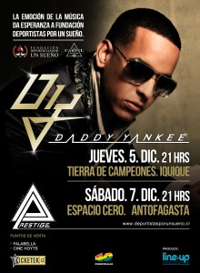 Afiche Daddy Yankee - Antofagasta-Iquique (baja)