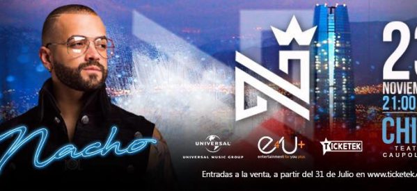 Nacho se presentará en Chile por primera vez como solista Nacho se presentará en Chile por primera vez como solista